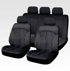 Luxusné univerzálny autopoťahy Milano 9 ks čierne