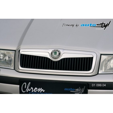 Lišta masky - chróm, Škoda Octavia I facelift 2001+ Lišta masky - chróm, Škoda Octavia I facelift 2001+