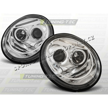 VW New Beetle 1998-05 predné číre svetlá Angel Eyes chrome (LPVW75) VW New Beetle 1998-05 predné číre svetlá Angel Eyes chrome (LPVW75)