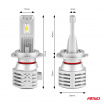 LED autožiarovky séria X1 H7 6500K Canbus AMIO-02966