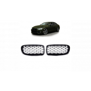 Gril BMW 3 F30 F31 Lesklá Čierna