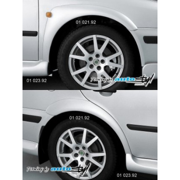 Škoda Octavia Nástavky blatníkov široké čierne s možnosťou nalakovania na inú farbu