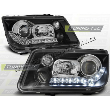 VW Bora 1998-05 Predné číre svetlá Daylight LED black (LPVWE9) VW Bora 1998-05 Predné číre svetlá Daylight LED black (LPVWE9)
