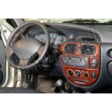 Renault Megane PH2 99-01 - dekor přístrojové desky WURZELHOLZ Renault Megane PH2 99-01 - dekor přístrojové desky WURZELHOLZ