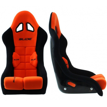 Športová pevná škrupina SLIDE GT čierna / oranžová (FIA homologácia) Športová pevná škrupina SLIDE GT čierna / oranžová (FIA homologácia)