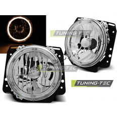 VW Golf II 2 08.1983-08.1991 Predné číre svetlá Angel Eyes chrome vonkajšie (LPVWH4)
