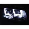 VW T5 2010-2015 predné číre svetlá U-Type black (LPVWL2)