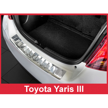 Nerez kryt- ochrana prahu zadného nárazníka Toyota Yaris III 2014-19 Nerez kryt- ochrana prahu zadného nárazníka Toyota Yaris III 2014-19