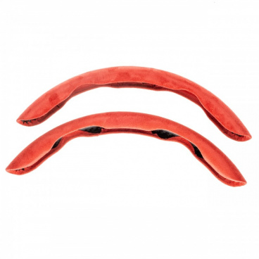 Bočné poťahy volantu 36-38 cm červená alcantara Bočné poťahy volantu 36-38 cm červená alcantara