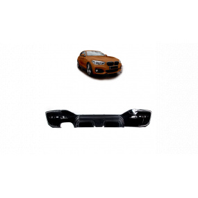 Difúzor BMW 1 F20 F21 Facelift Zadný Lesklá Čierna