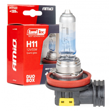 Halogénové žiarovky H11 12V 55W LumiTec NEXT GENERATION +135% DUO AMIO-04408 Halogénové žiarovky H11 12V 55W LumiTec NEXT GENERATION +135% DUO AMIO-04408