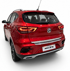 Nerezový leštený kryt hornej hrany zadného nárazníka Mg ZS ZS11 2018+