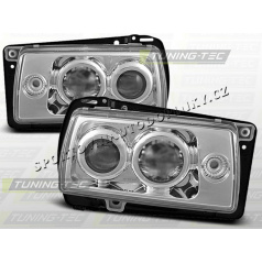 VW Jetta 1984-91 Predné číre svetlá Chrome (LPVW49)