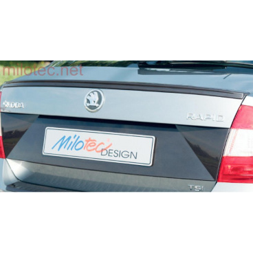 Škoda Rapid Limousine - spoiler Milotec - zadný, ABS čierna metalíza Škoda Rapid Limousine - spoiler Milotec - zadný, ABS čierna metalíza