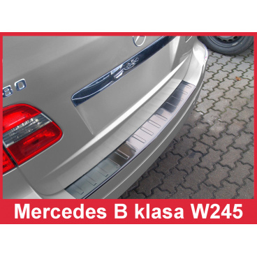 Nerez kryt-ochrana prahu zadného nárazníka Mercedes B W 245 2005-08 Nerez kryt-ochrana prahu zadného nárazníka Mercedes B W 245 2005-08