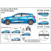 Ochranné bočné lišty na dvere, Ford Focus IV, 2018+, HTB , Combi, 5d.