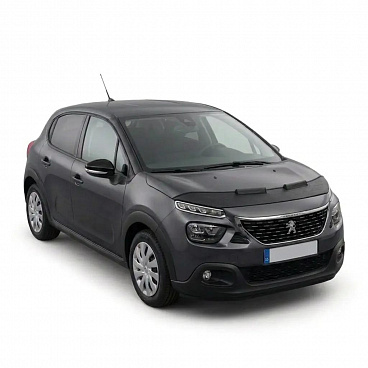 Čierny ochranný návlek na prednú časť kapoty Peugeot 3008 2016–2024 Čierny ochranný návlek na prednú časť kapoty Peugeot 3008 2016–2024