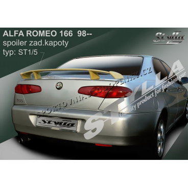 Alfa Romeo 166 98+ spoiler zadnej kapoty (EÚ homologácia) Alfa Romeo 166 98+ spoiler zadnej kapoty (EÚ homologácia)