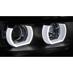 BMW E90, E91 03.2005-08.2008 predné číre svetlá 3D U-Type black (LPBMI4)