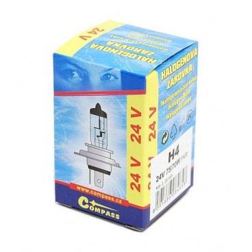 Žárovka 24V H4 75/70W P43t box Žárovka 24V H4 75/70W P43t box