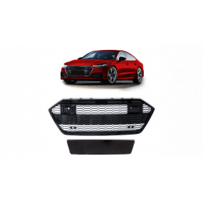 Gril Audi A7 C8 Lesklá Čierna