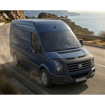 Čierny ochranný poťah prednej časti kapoty VW Crafter 2006–2017