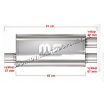 Športový výfuk Magnaflow Performance Duplex 67 mm vstup aj výstup