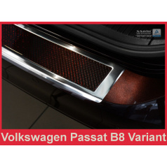 Carbon kryt ochrana prahu zadného nárazníka Volkswagen Passat B8 2014+