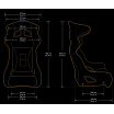 Športové sedadlo Bimarco Hamer PRO Velúr Červeno-Čierne FIA