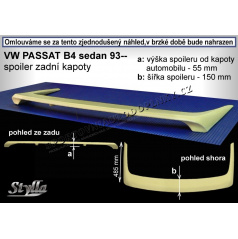 Volkswagen Passat B4 Sedan (1993-96) spoiler zadnej kapoty (EÚ homologácia)