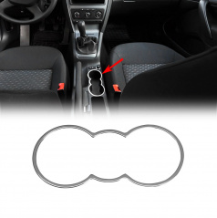 Škoda Octavia II - nerez chrom rámček nápojového boxa (nová verzia)