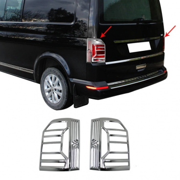 Chróm kryty zadných svetiel Omtec VW T6 leštené