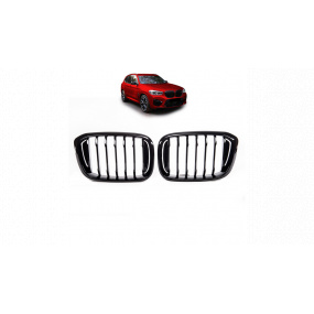 Mriežka BMW X3 G01 F97 X4 G02 F98 jednotlivé lamely Lesklá čierna Mriežka BMW X3 G01 F97 X4 G02 F98 jednotlivé lamely Lesklá čierna