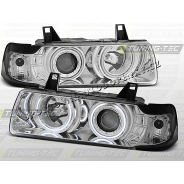 BMW E36 90-99 Angel Eyes chróm (LPBM67) - sedan, compact, touring
