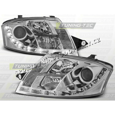 Audi TT 1999-06 Predné číre svetlá daylight LED chrome (LPAU49) Audi TT 1999-06 Predné číre svetlá daylight LED chrome (LPAU49)