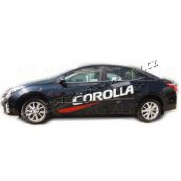 Toyota Corolla (E160), 2012- , Sedan, boční ochranné lišty dveří Toyota Corolla (E160), 2012- , Sedan, boční ochranné lišty dveří