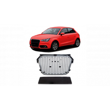 Gril Audi A1 8X Chróm & Lesklá Čierna
