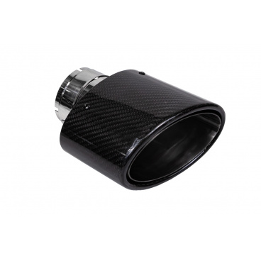 Koncovka tlmiča 150x90mm vstup 67mm Carbon Gloss