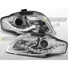 AUDI A4 (B7) 2004-08 Predné číre svetlá DAYLIGHT LED CHROME (LPAU51)
