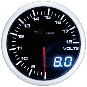 Prídavný budík Depo Racing Voltmeter Dual 52 mm Prídavný budík Depo Racing Voltmeter Dual 52 mm
