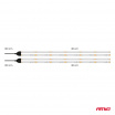LED COB pásiky do auta biele 2x30cm 12V AMIO-04569