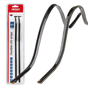 LED COB pásky do auta bočné biele 2x30cm 12V AMIO-04575