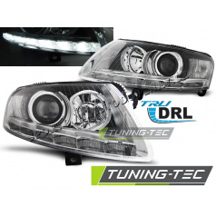 Audi A6 C6 04.2004-08 predné číre svetlá Xenon Daylight chrome DRL (LPAUA8)