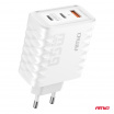 Sieťová nabíjačka Quick Charge 65W USB-A + 2x USB-C