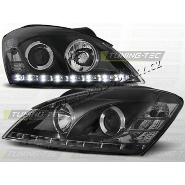 Kia Ceed 2006-09 predné číre svetlá Daylight LED black (LPKI02)