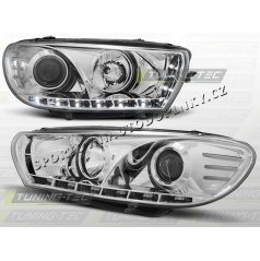 VW Scirocco 2008+ Predné číre svetlá Daylight LEd black (LPVWA9)