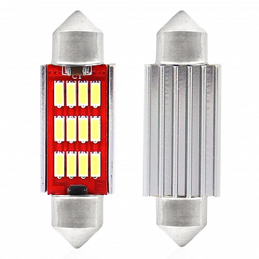 Žiarovky sulfit VISION CANBUS 12 SMD 4014 Festoon 36mm White 12V/24V Žiarovky sulfit VISION CANBUS 12 SMD 4014 Festoon 36mm White 12V/24V