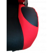 Športová polohovateľná sedačka A1 RACING farba červená / čierna 2 ks
