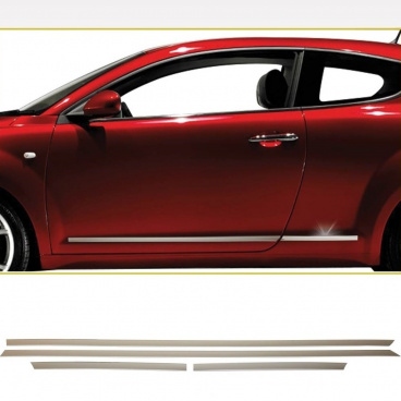 Nerez ochranné lišty dverí Alfa Romeo Mito Nerez ochranné lišty dverí Alfa Romeo Mito