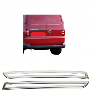 Nerez rámčeky spodných zadných odraziek Omtec VW Transporter T6